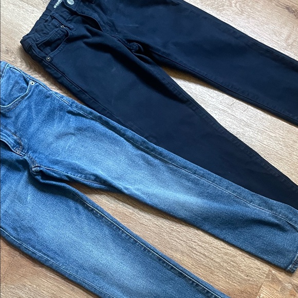 Set of 2 Old Navy Black & Blue Denim Skinny Kids’ Jeans | Size 8 - Picture 5 of 11
